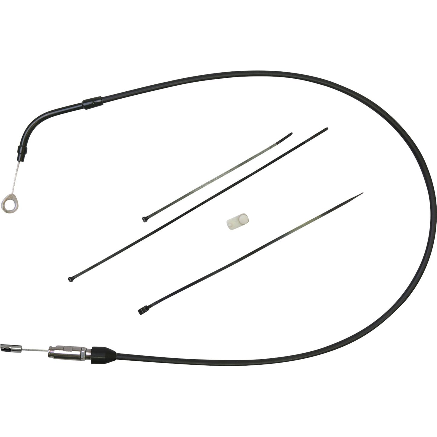 Drag Specialties Clutch Cable - Upper - Bent Tube - 41" - Black/Black 0652-2887_1104384
