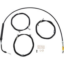 LA Choppers Handlebar Cable/Brake Line Kit - 12" - 14" - Black Vinyl [MPN: LA-8058KT-13B]_1075764