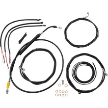 LA Choppers Handlebar Cable/Brake Line Kit - 18" - 20" - Black Vinyl [MPN: LA-8058KT2-19B]_1075729