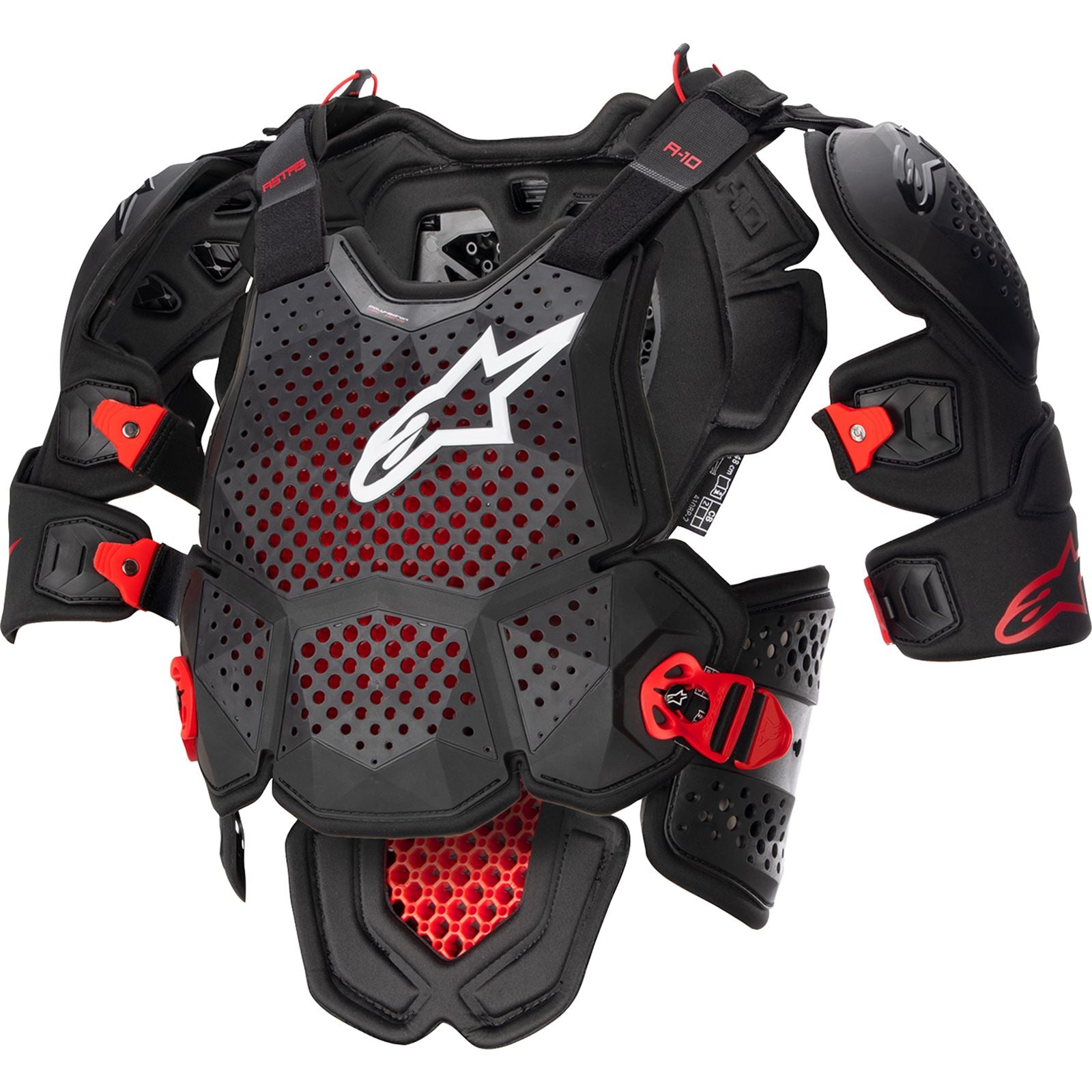 Alpinestars A-10 Roost Guard V2 - Black/Red - XS/S [MPN: 6700523-1431-XS]_1075496