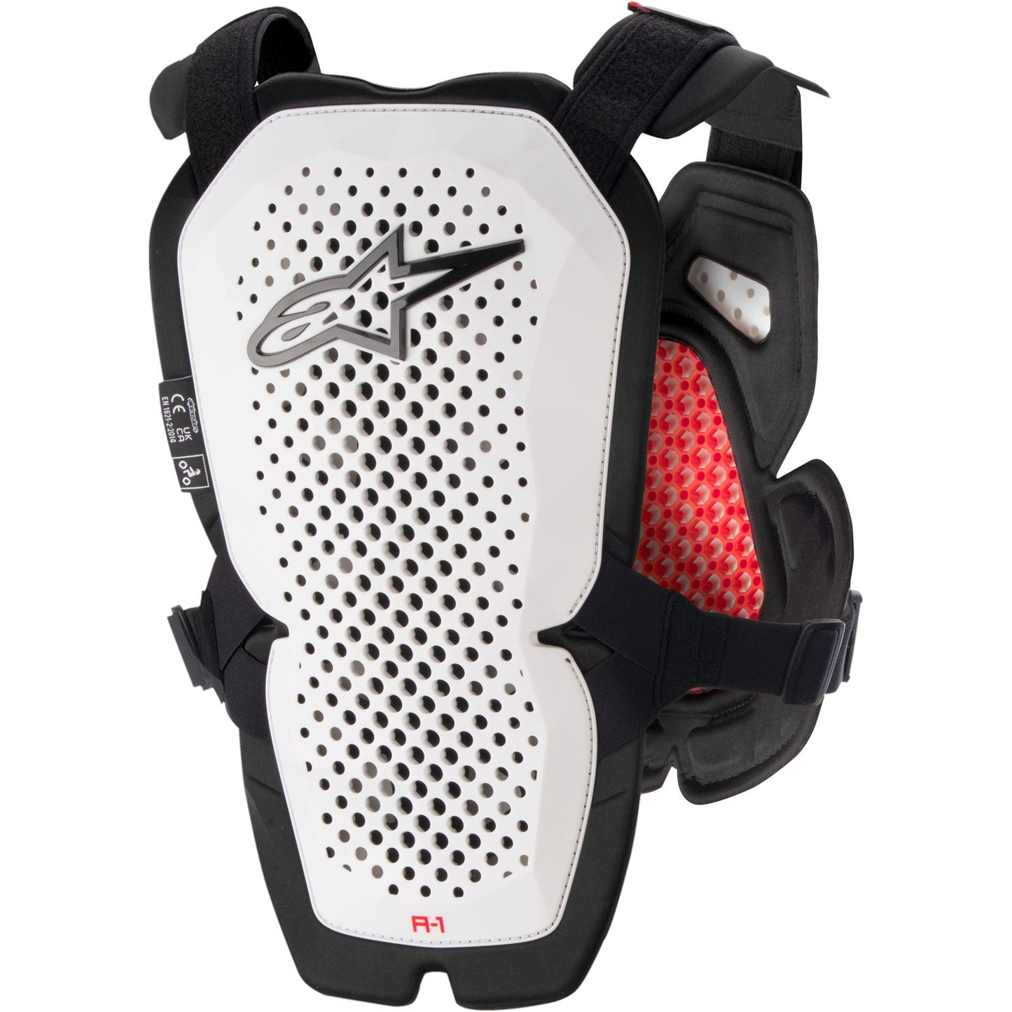 Alpinestars A-1 Roost Guard - White/Black/Red - Medium/Large [MPN: 6700123213M/L]_932075
