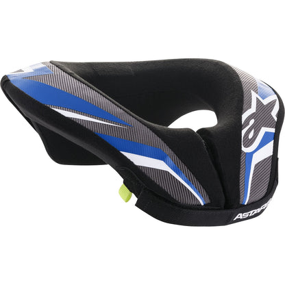 Alpinestars Youth Sequence Neck Roll - Black/Anthracite/Blue - S/M [MPN: 6741018-177-SM]_897880