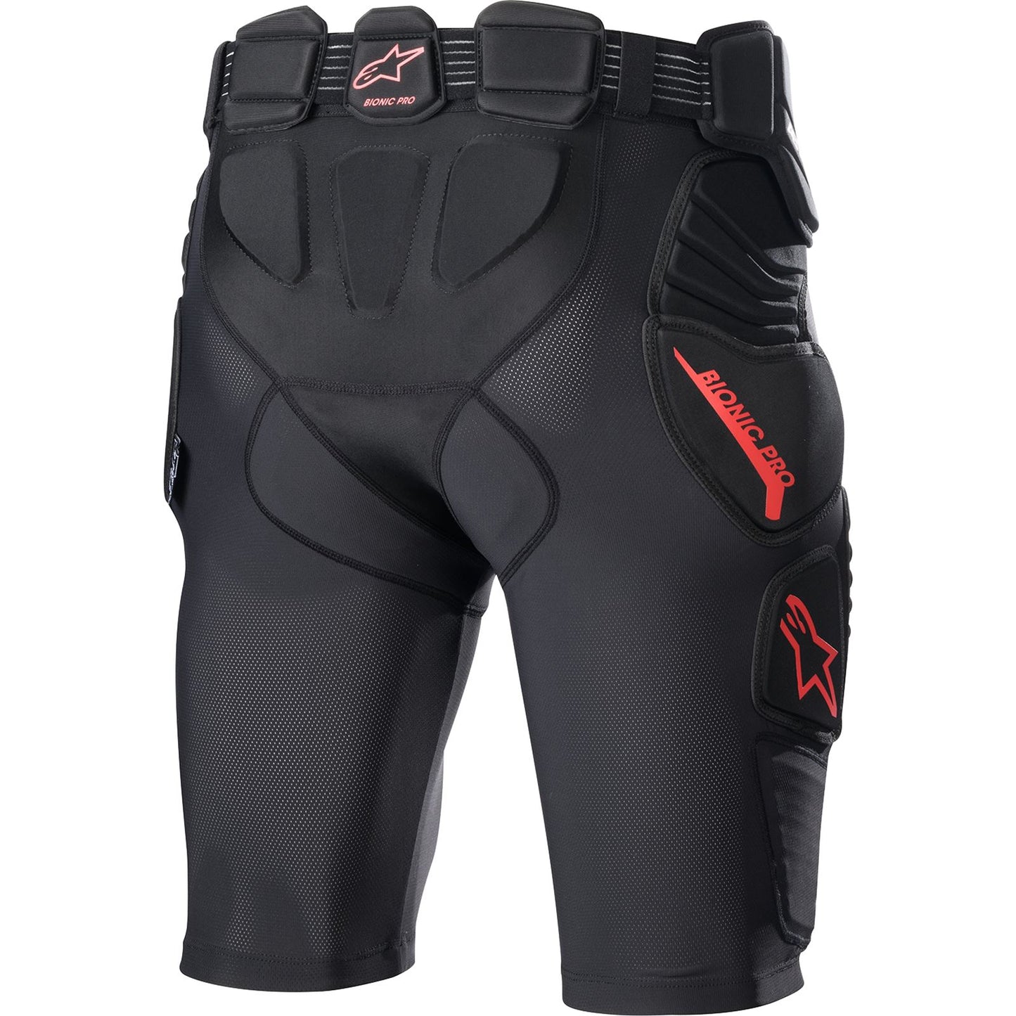 Alpinestars Bionic Pro Protection Shorts - Black/Red - Small [MPN: 6507523-13-S]_897862