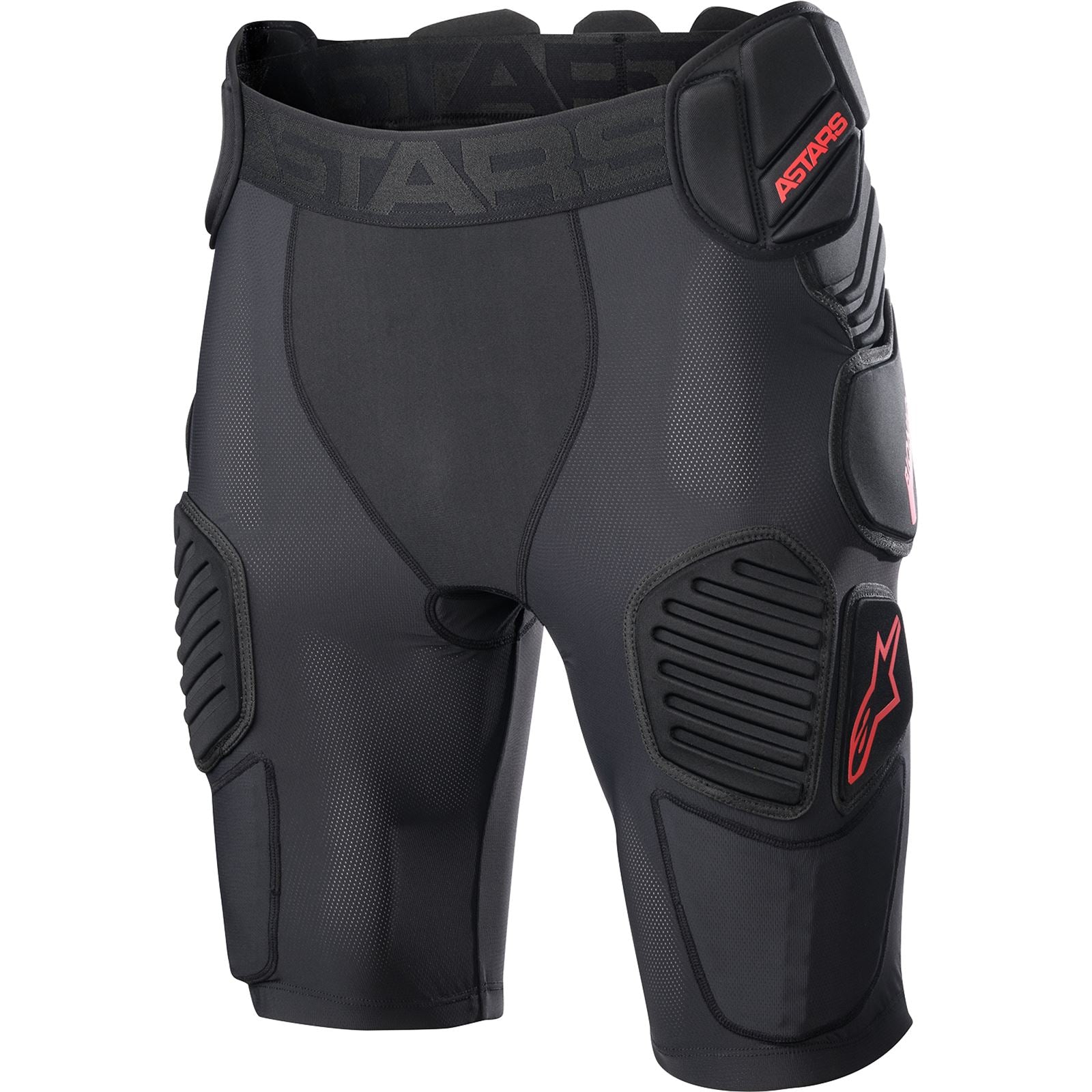 Alpinestars Bionic Pro Protection Shorts - Black/Red - Large [MPN: 6507523-13-L]_897866