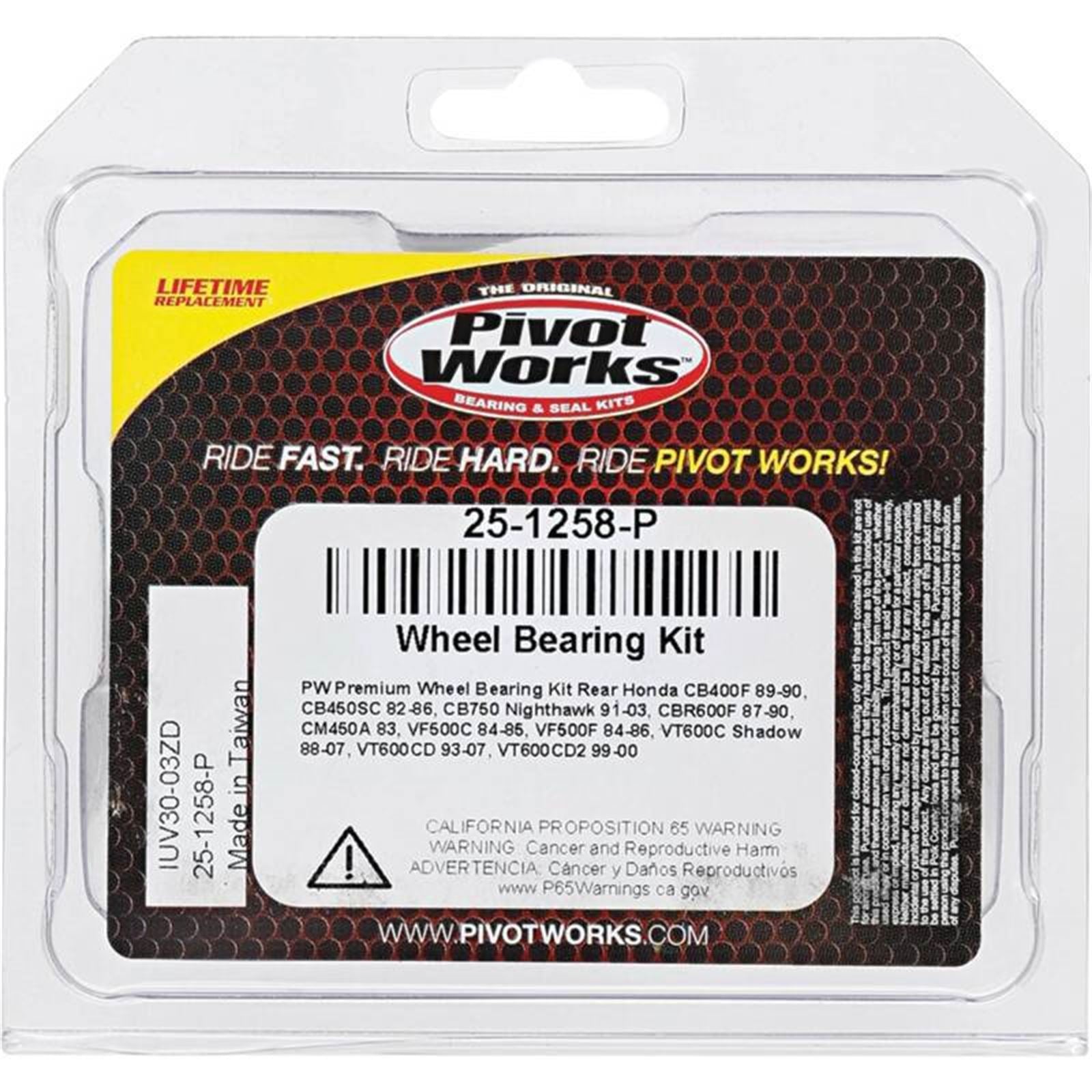 Pivot Works Complete Wheel Bearing Rebuild Kits 25-1258-P_1520466