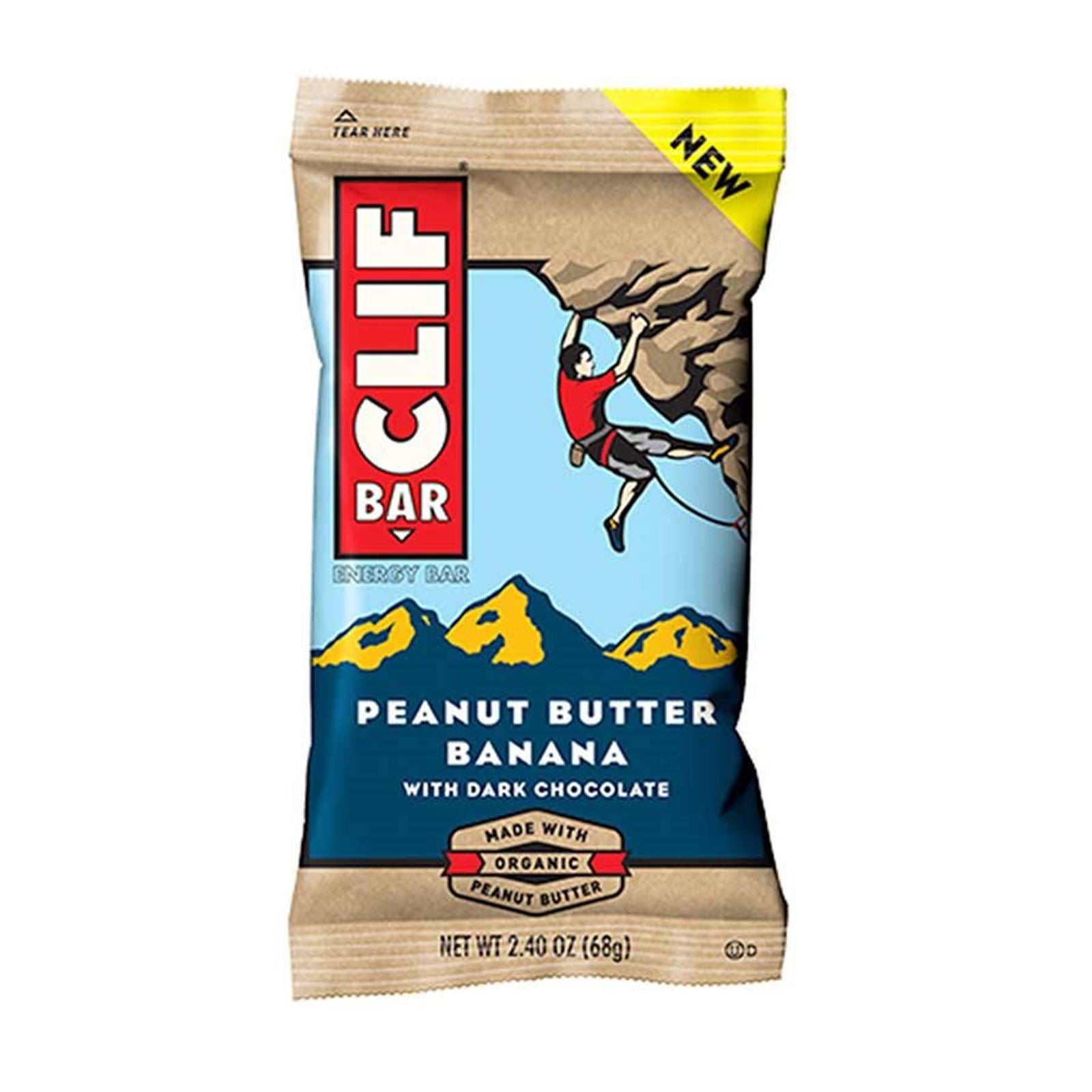 Clif Bar Energy Bars - Peanut Butter/Banana/Dark Chocolate - 12-Pieces [MPN: 840290-22]_898124