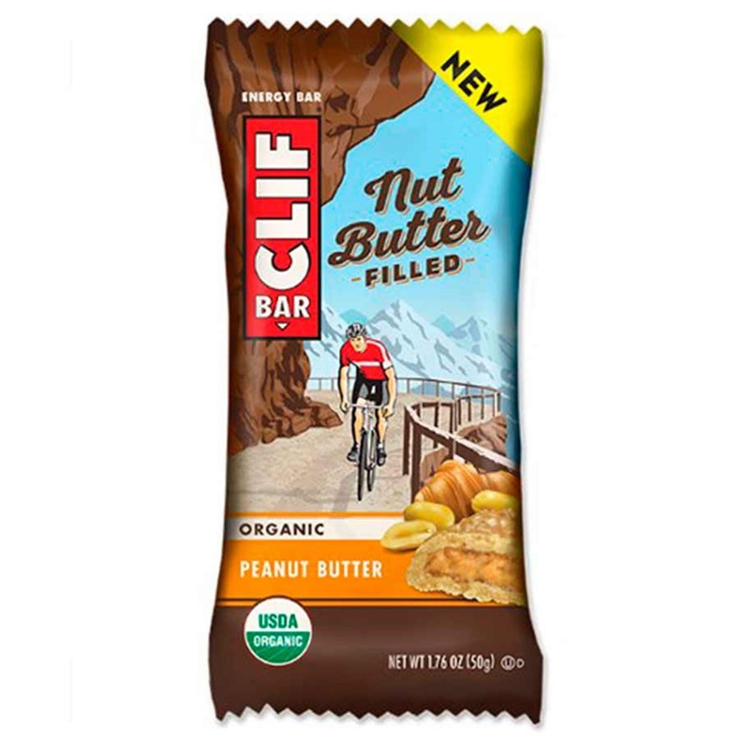 Clif Bar Nut Butter Filled Bars - Peanut Butter - 12-Pieces [MPN: 840350-04]_898132
