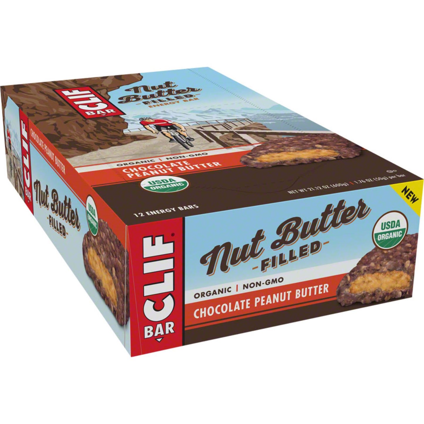 Clif Bar Nut Butter Filled Bars - Chocolate/Peanut Butter - 12-Piece [MPN: 840350-02]_1209962