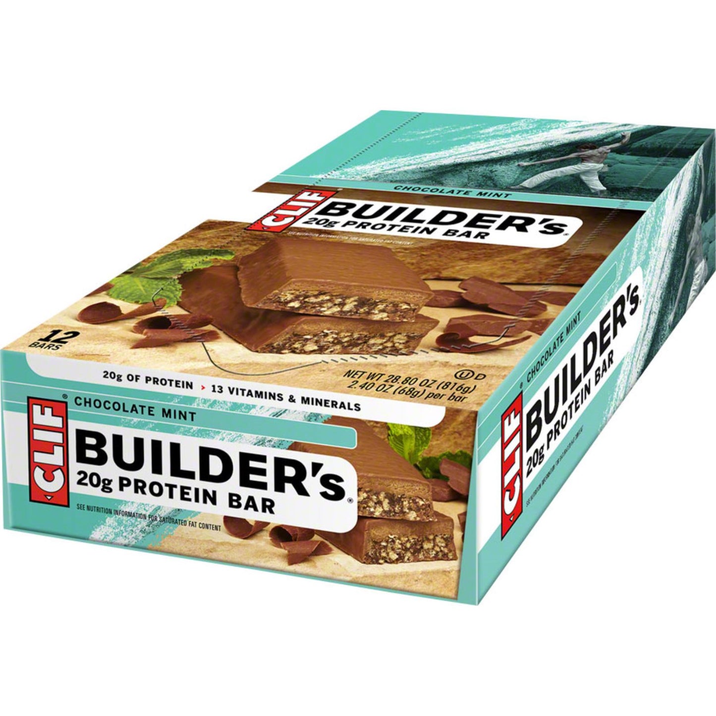 Clif Bar Builder's Bar - Chocolate Mint - 12-Pieces [MPN: 840292-05]_1188221