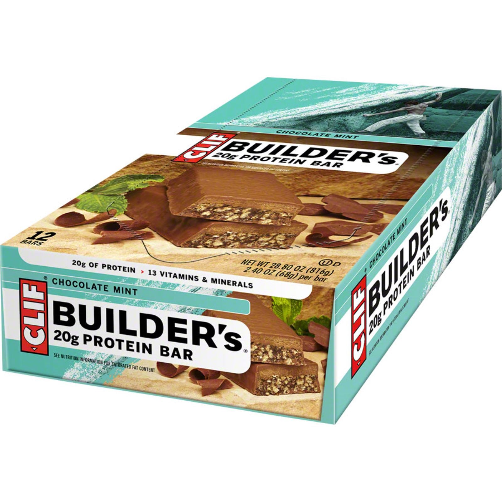 Clif Bar Builder's Bar - Chocolate Mint - 12-Pieces [MPN: 840292-05]_1188221
