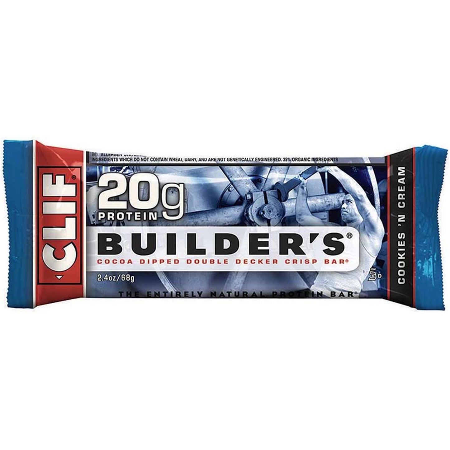 Clif Bar Builder's Bar - Cookies 'N Cream - 12-Pieces [MPN: 840292-01]_898143