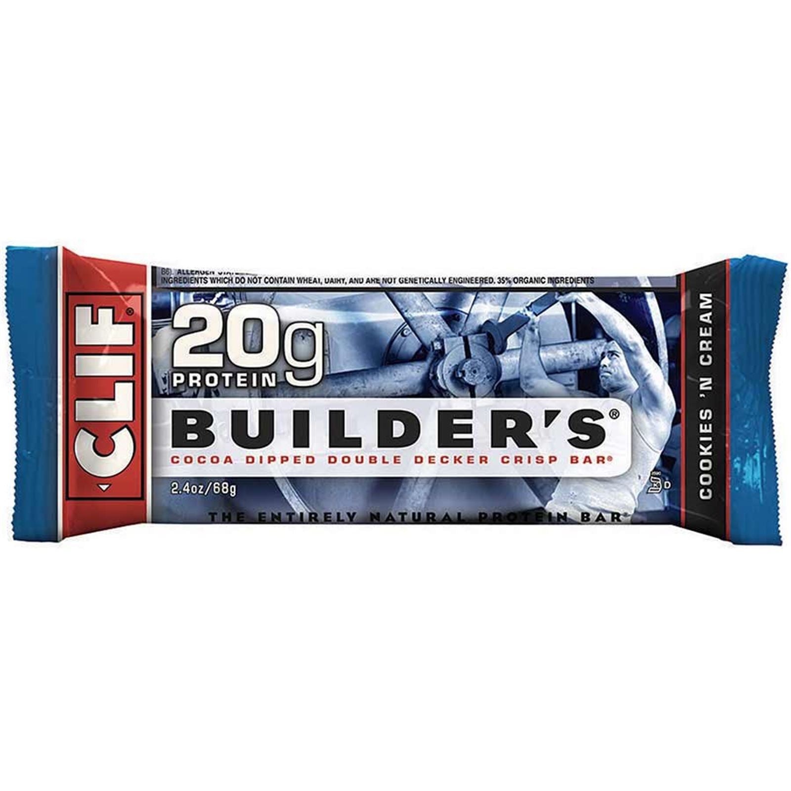 Clif Bar Builder's Bar - Cookies 'N Cream - 12-Pieces [MPN: 840292-01]_898143