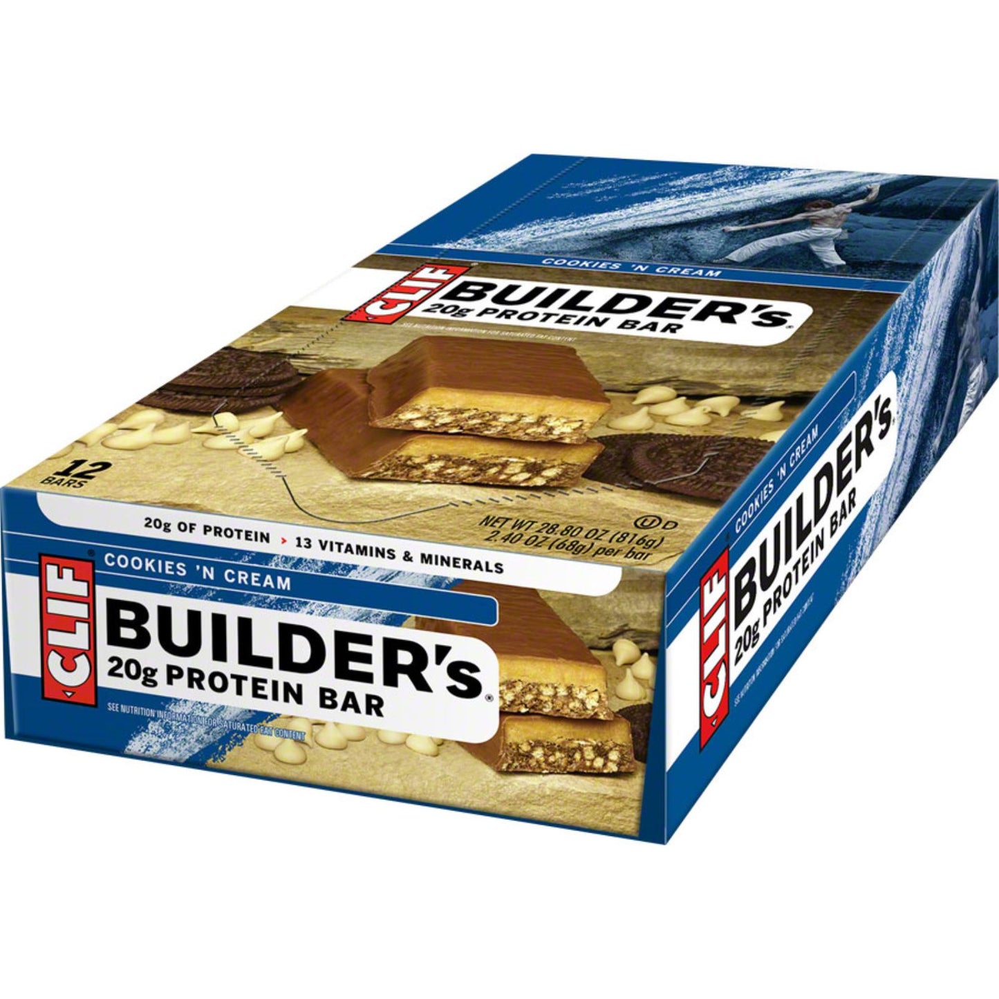 Clif Bar Builder's Bar - Cookies 'N Cream - 12-Pieces [MPN: 840292-01]_1188071