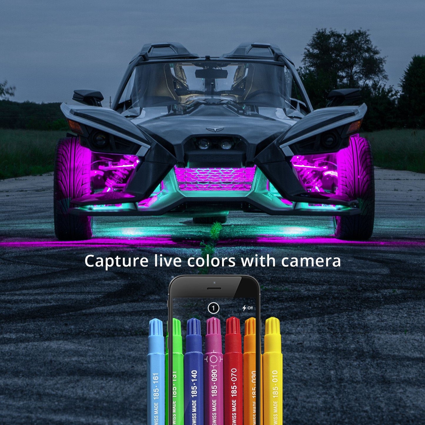 XKGlow LED Underglow Light Kit for Polaris Slingshot XK-SLING-STA_898788