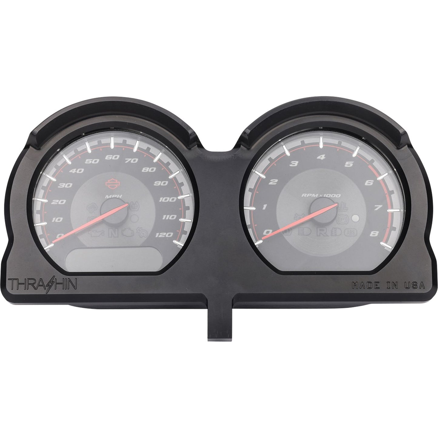 Thrashin Supply Company Gauge Relocation Kit - Black [MPN: TSC-2707-1]_1079624
