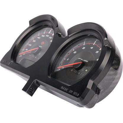 Thrashin Supply Company Gauge Relocation Kit - Black [MPN: TSC-2707-1]_1079627