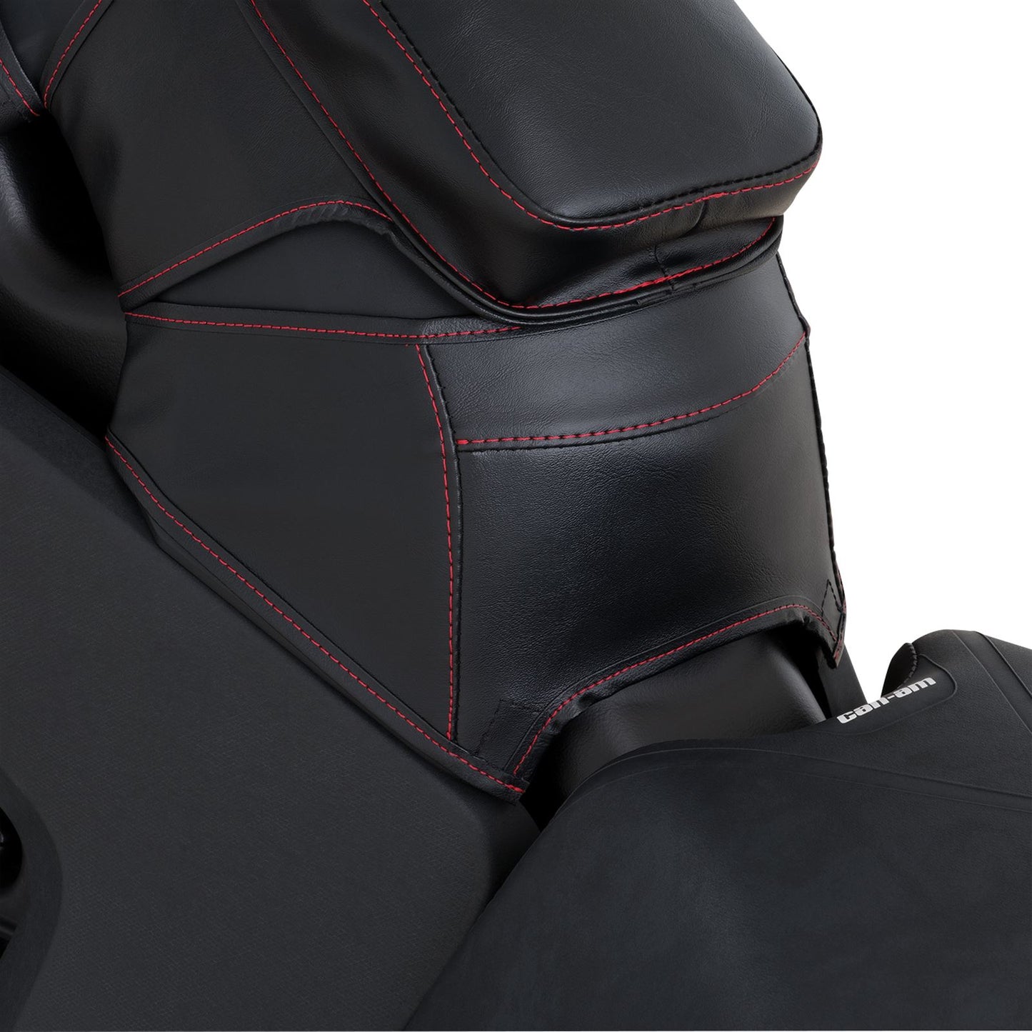 Show Chrome Gas Tank Mini Bra for Can-Am Ryker - Red Stitch H40-405RED_899446