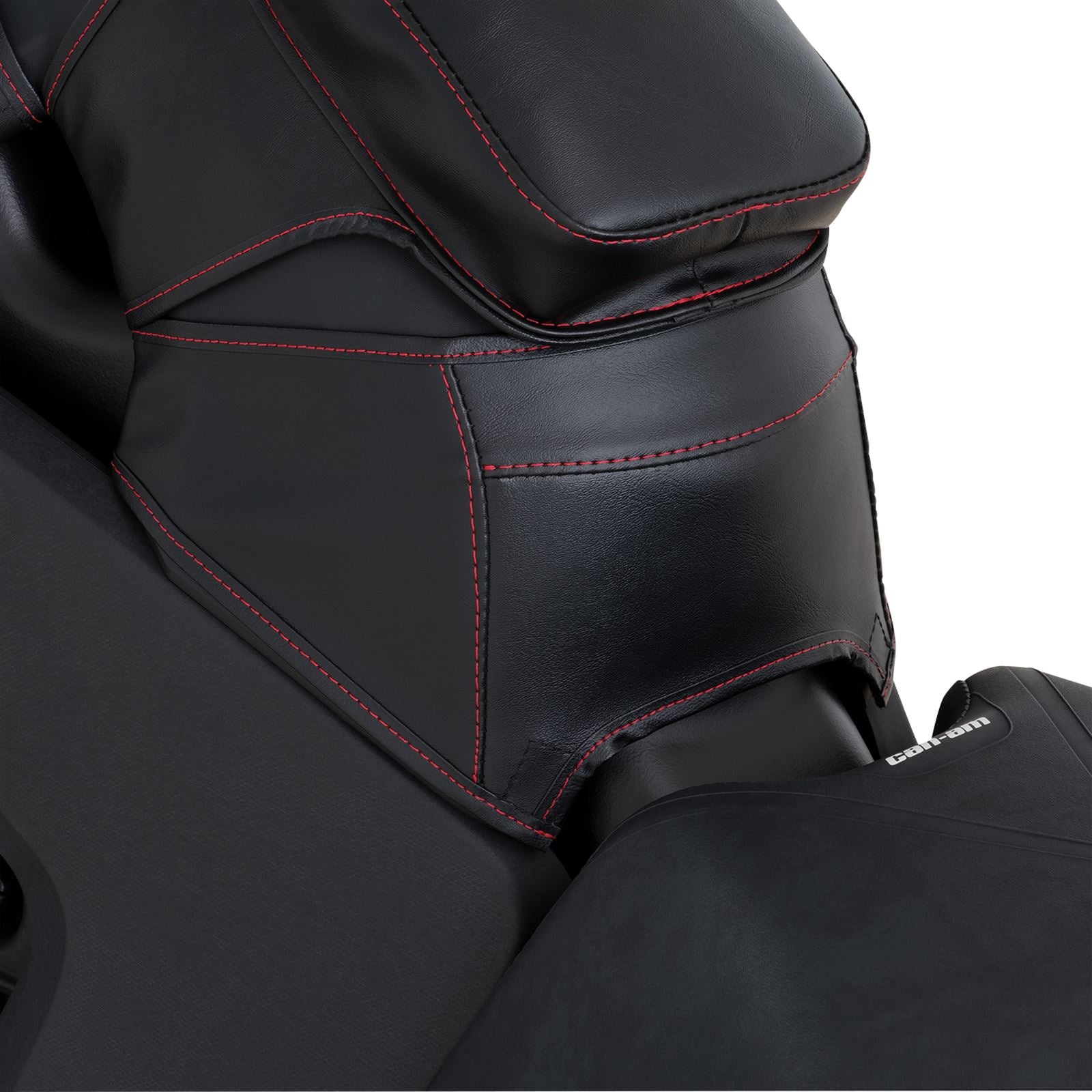 Show Chrome Gas Tank Mini Bra for Can-Am Ryker - Red Stitch H40-405RED_899446