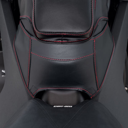 Show Chrome Gas Tank Mini Bra for Can-Am Ryker - Red Stitch H40-405RED_899447