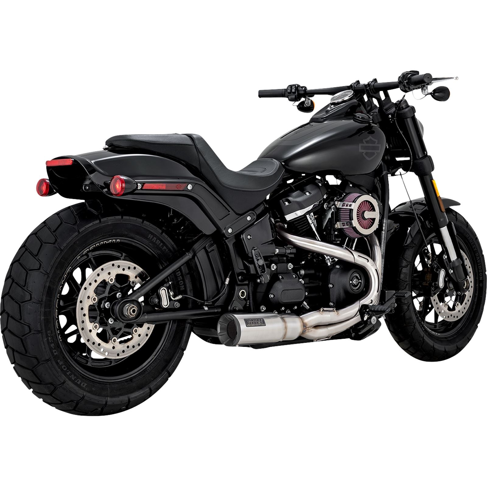 Vance And Hines 2-into-1 Upsweep Short Exhaust System - Stainless Steel 27331_899418