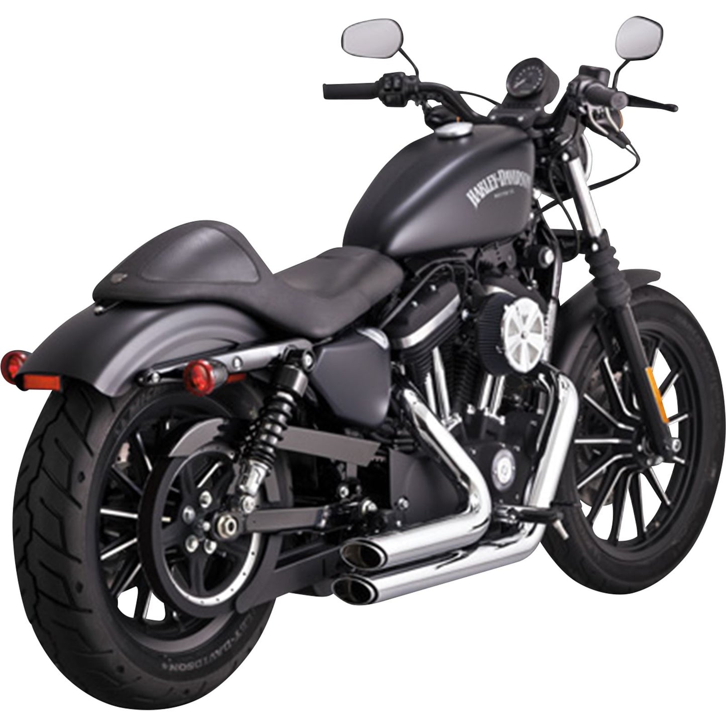 Vance And Hines Short Shots Staggered Exhaust System - Chrome 17329_1079730