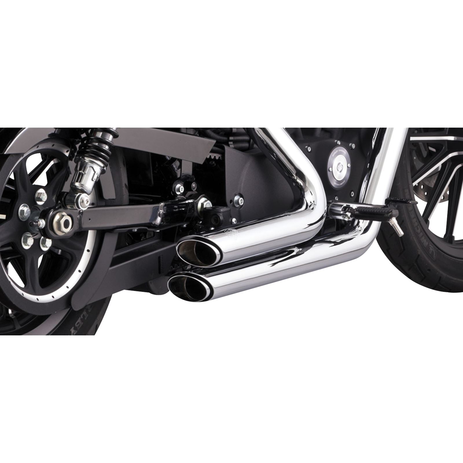 Vance And Hines Short Shots Staggered Exhaust System - Chrome 17329_1079731