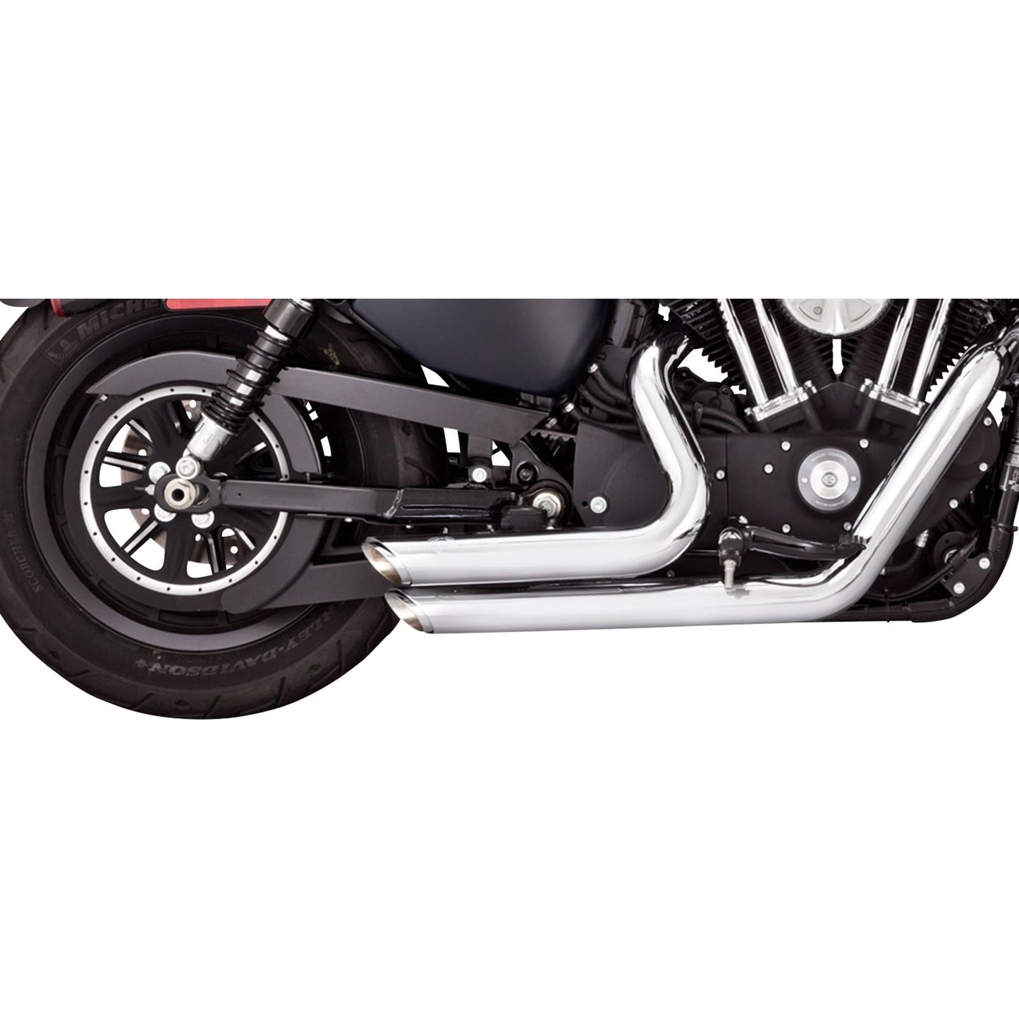 Vance And Hines Short Shots Staggered Exhaust System - Chrome 17329_1079733