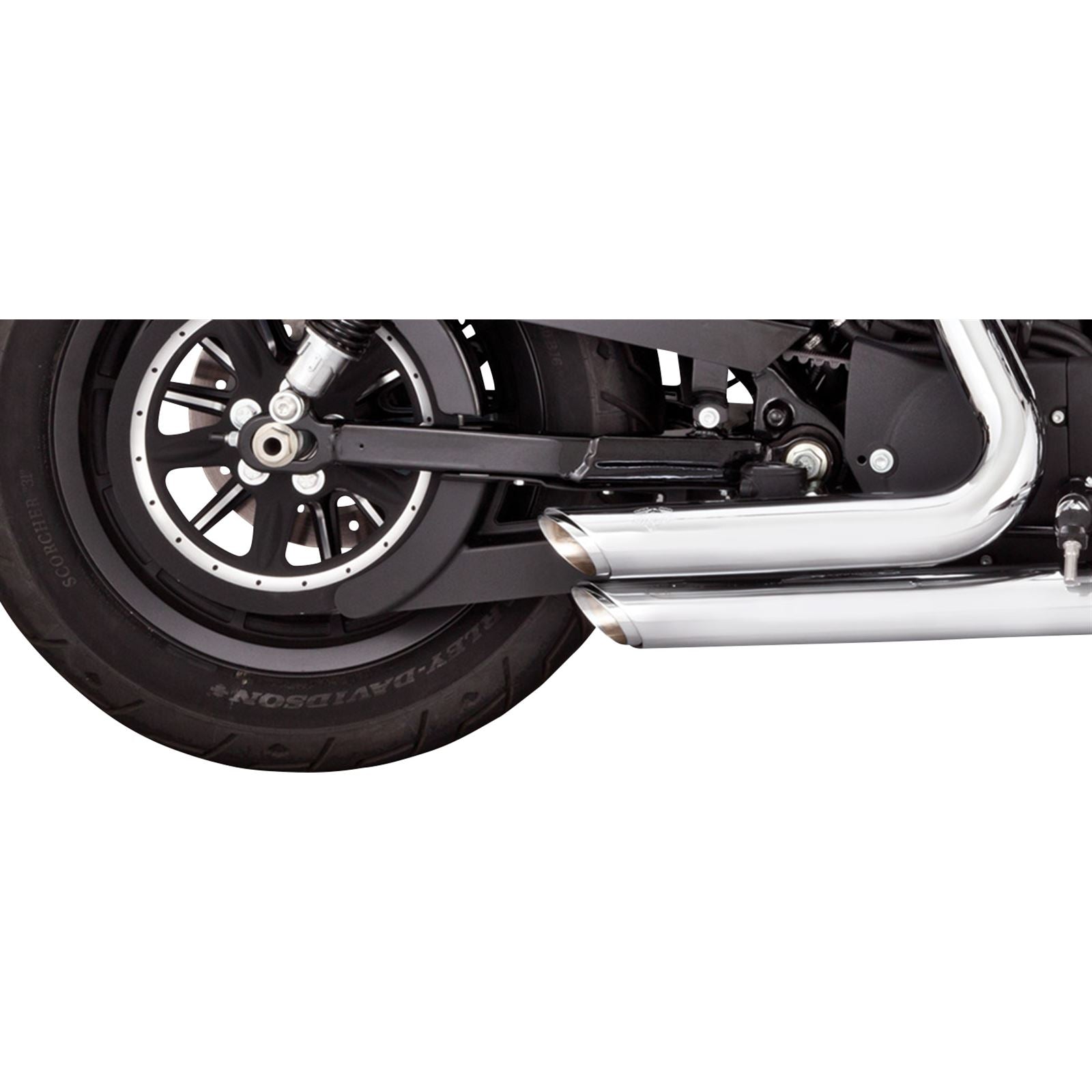 Vance And Hines Short Shots Staggered Exhaust System - Chrome 17329_1079734