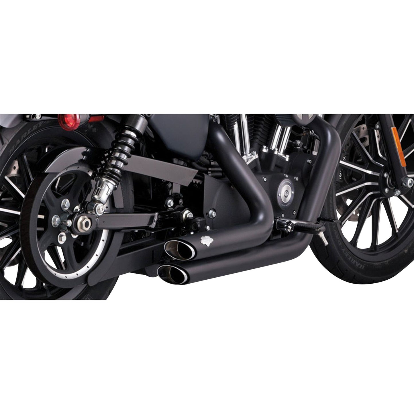 Vance And Hines Short Shots Staggered Exhaust System - Black 47329_1079737