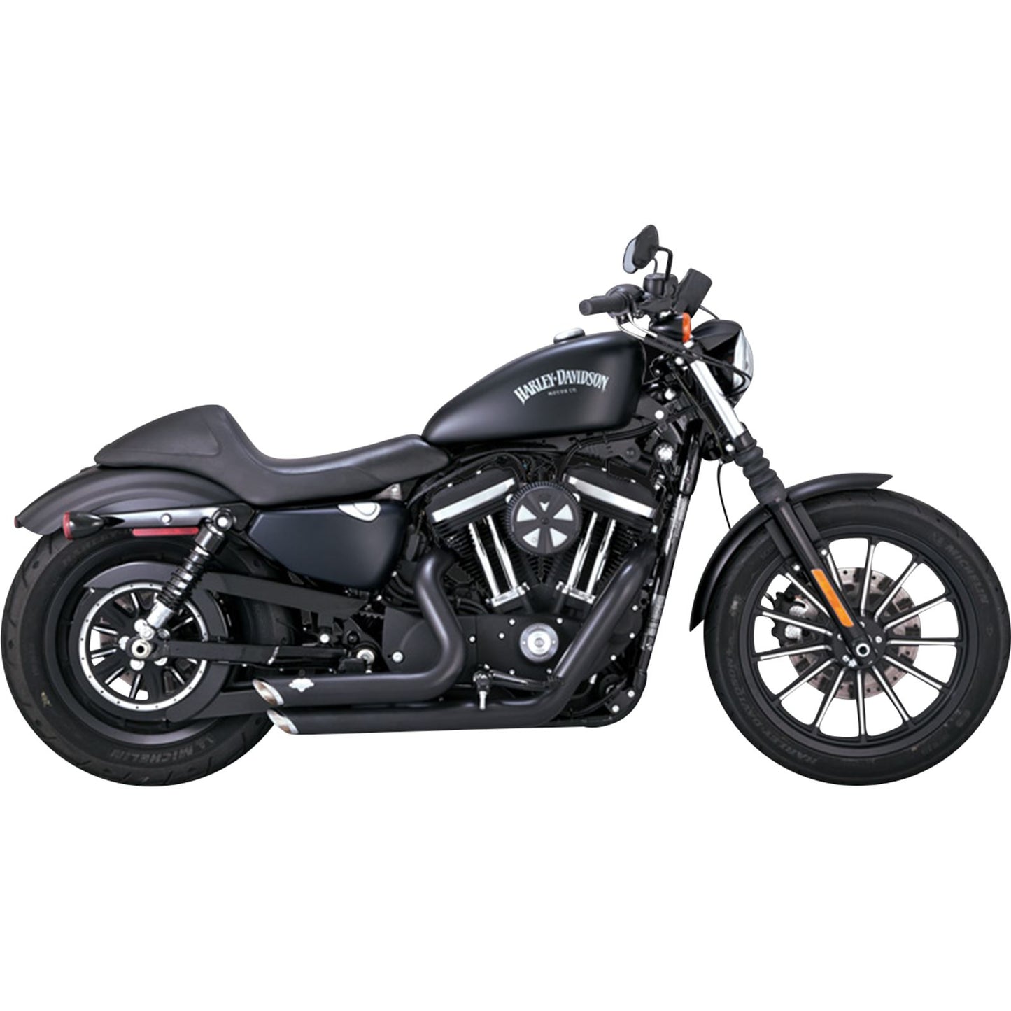 Vance And Hines Short Shots Staggered Exhaust System - Black 47329_1079787