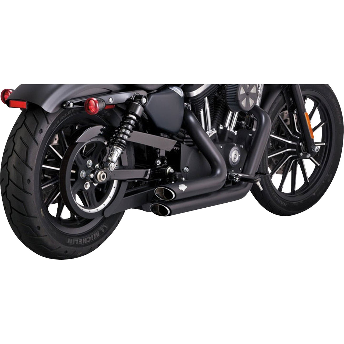 Vance And Hines Short Shots Staggered Exhaust System - Black 47329_1079764