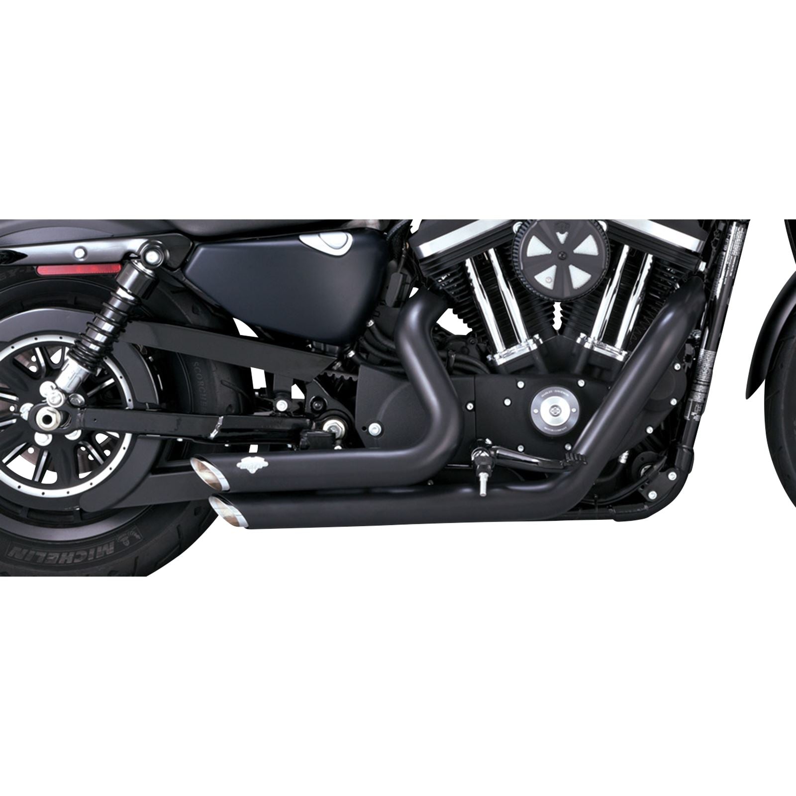 Vance And Hines Short Shots Staggered Exhaust System - Black 47329_1079790