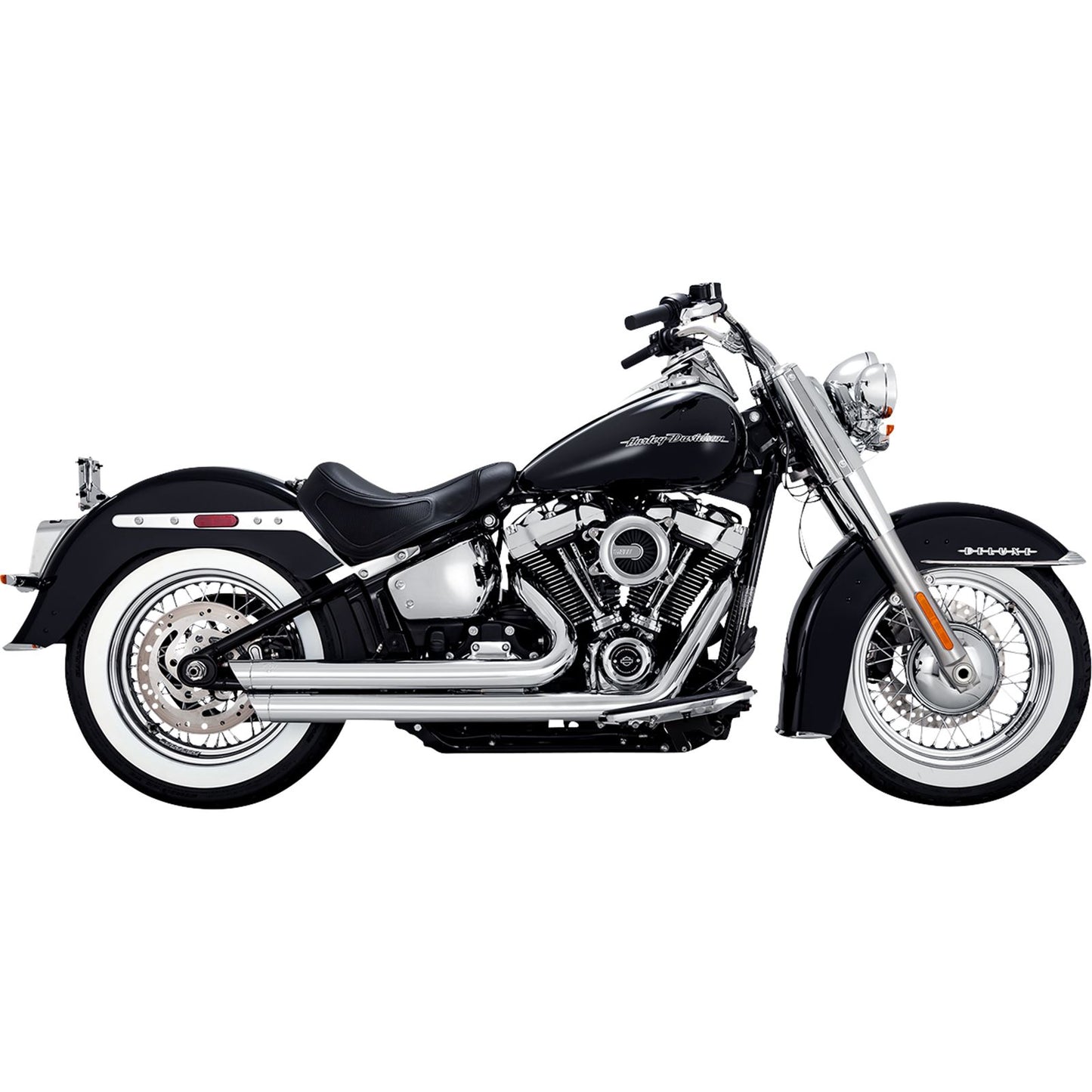 Vance And Hines Big Shots Staggered Exhaust System - Chrome 17341_1079792