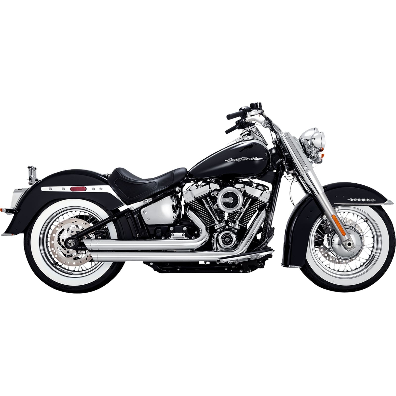 Vance And Hines Big Shots Staggered Exhaust System - Chrome 17341_1079792