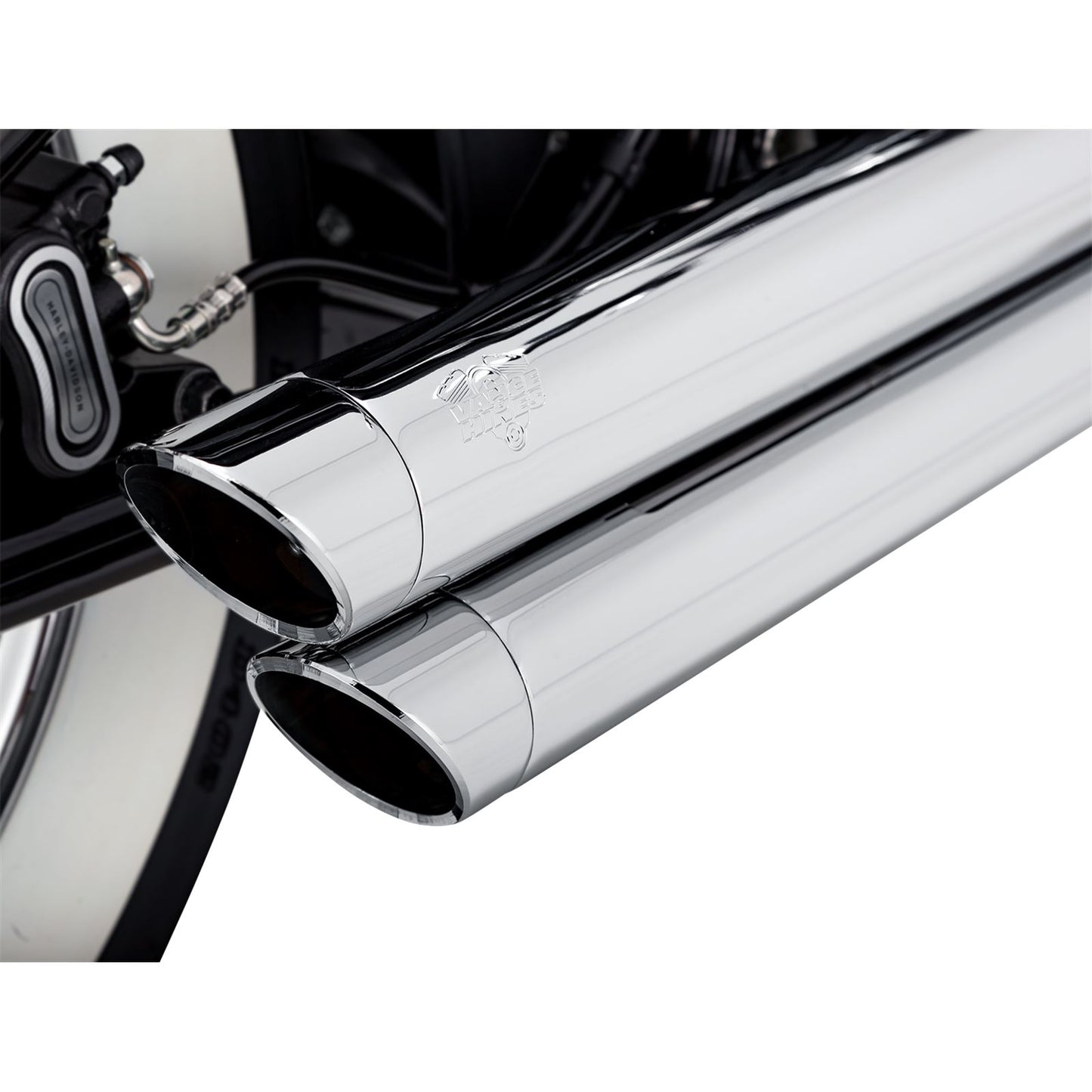 Vance And Hines Big Shots Staggered Exhaust System - Chrome 17341_1079793