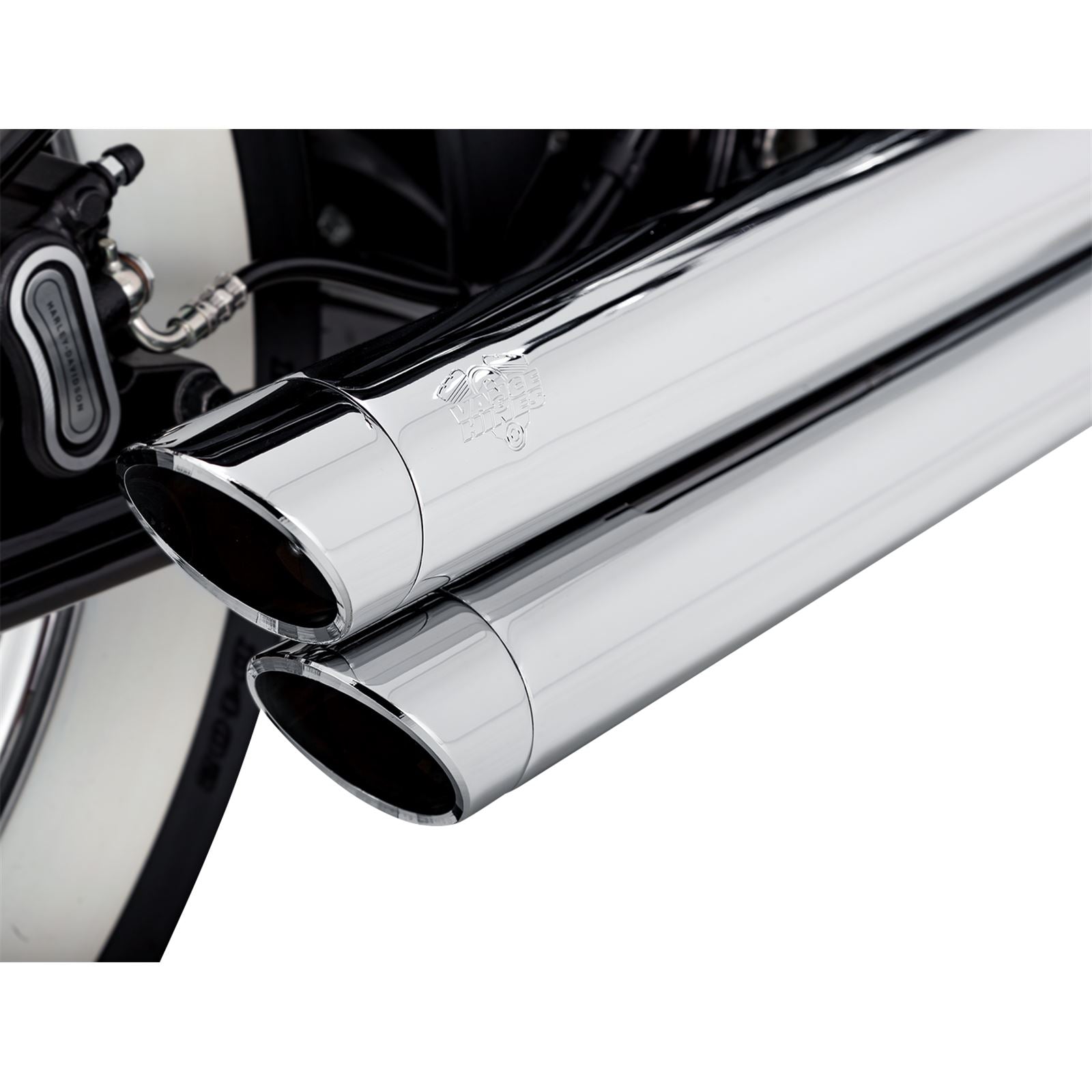 Vance And Hines Big Shots Staggered Exhaust System - Chrome 17341_1079793