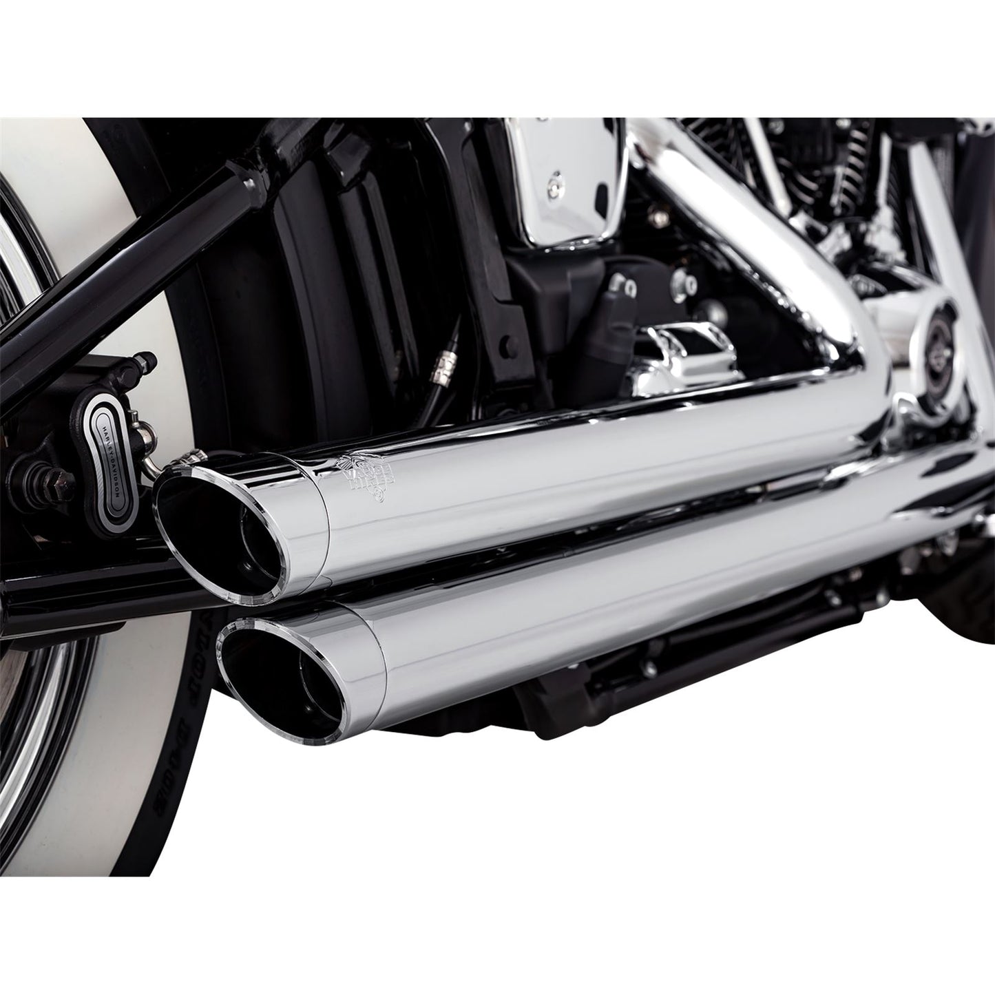 Vance And Hines Big Shots Staggered Exhaust System - Chrome 17341_1079794