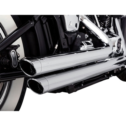 Vance And Hines Big Shots Staggered Exhaust System - Chrome 17341_1079794