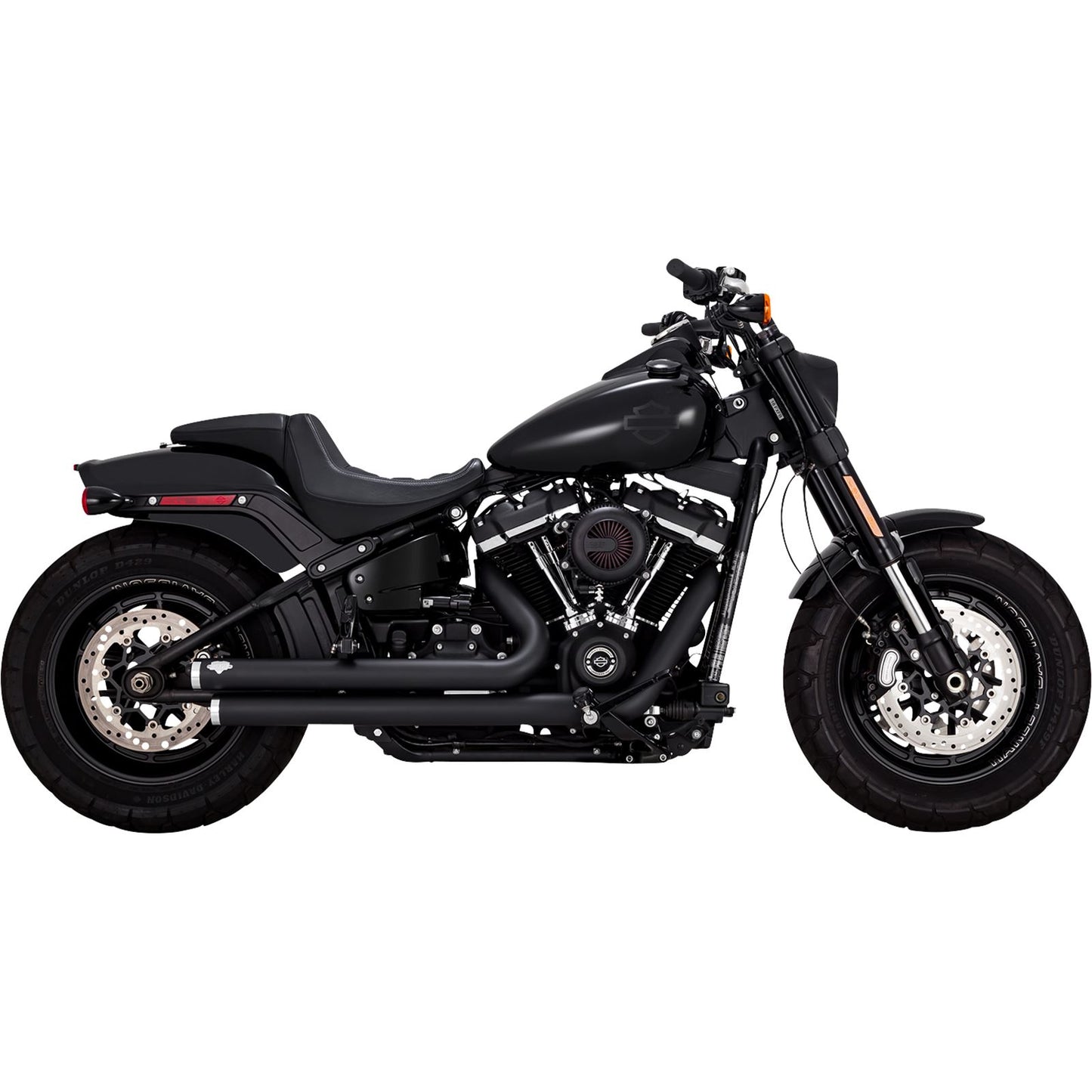 Vance And Hines Big Shots Staggered Exhaust System - Black 47341_1079796