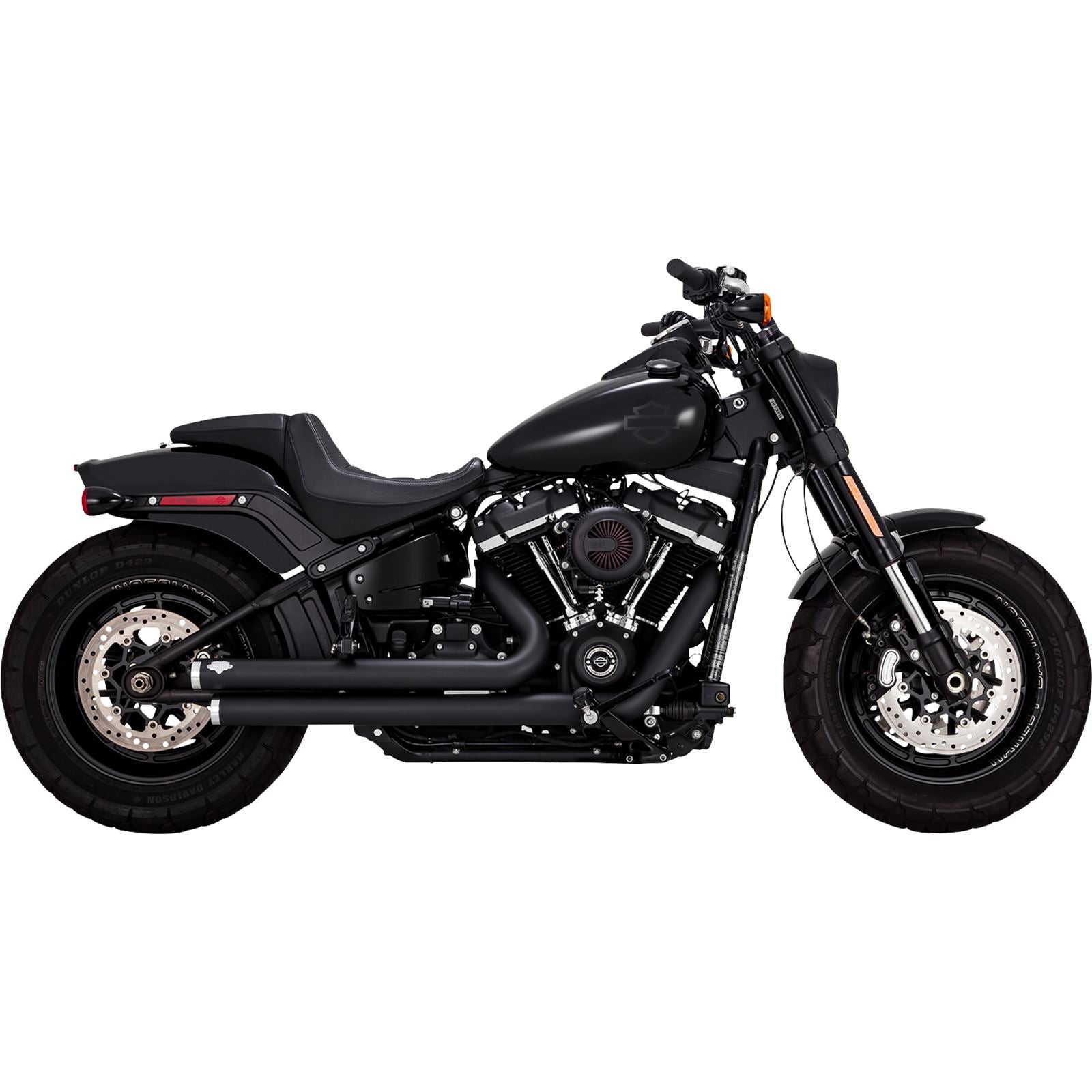 Vance And Hines Big Shots Staggered Exhaust System - Black 47339_1079800