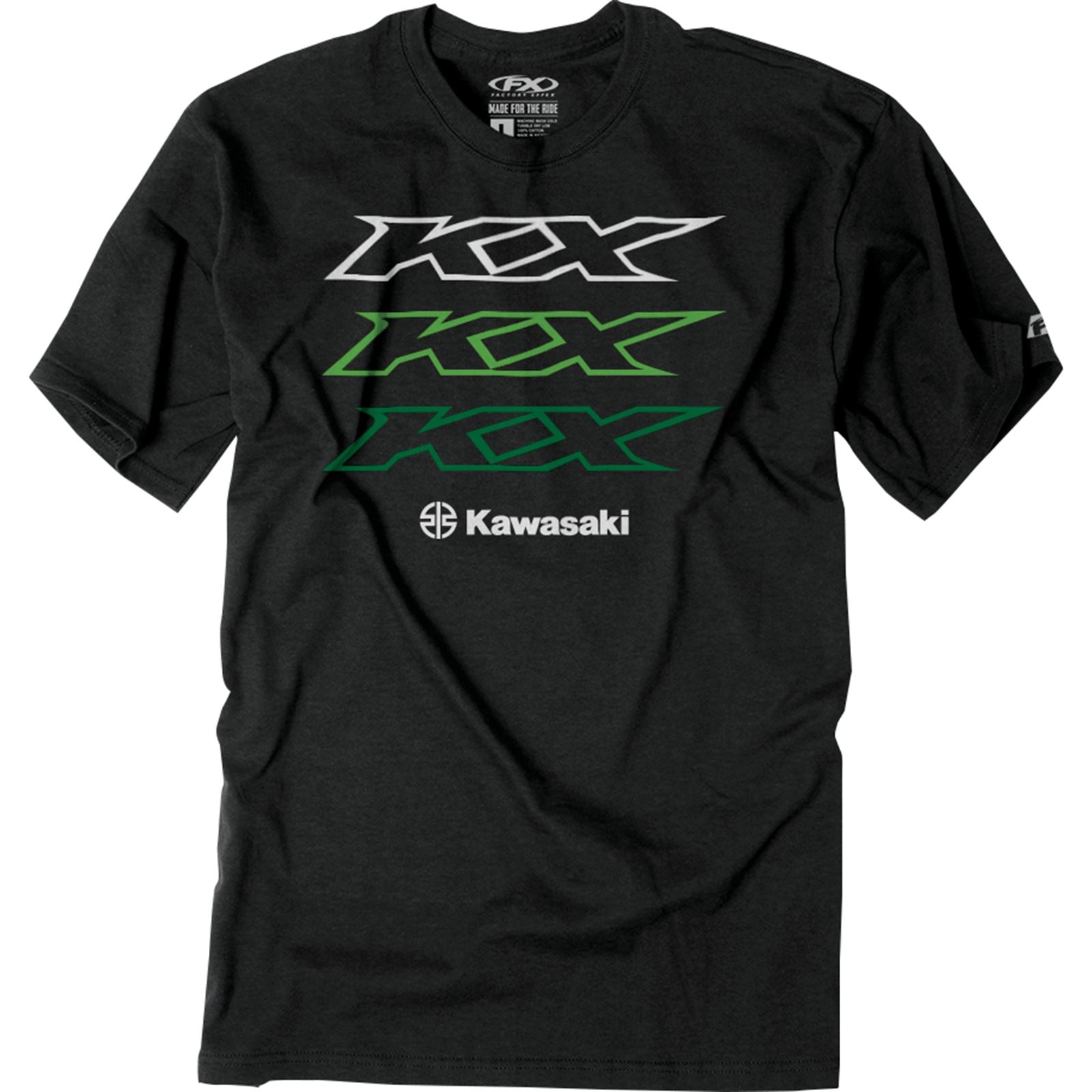 Factory Effex Kawasaki Repeater T-Shirt - Heather Charcoal - XL 26-87106_913298