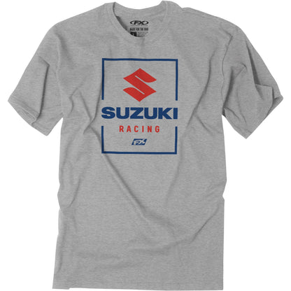 Factory Effex Suzuki Victory T-Shirt - Heather Gray - Large 26-87404_913301