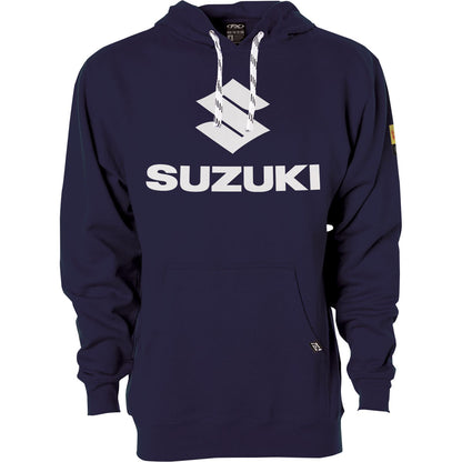 Factory Effex Suzuki Vertical Pullover Hoodie - Navy -  Medium 26-88402_913397