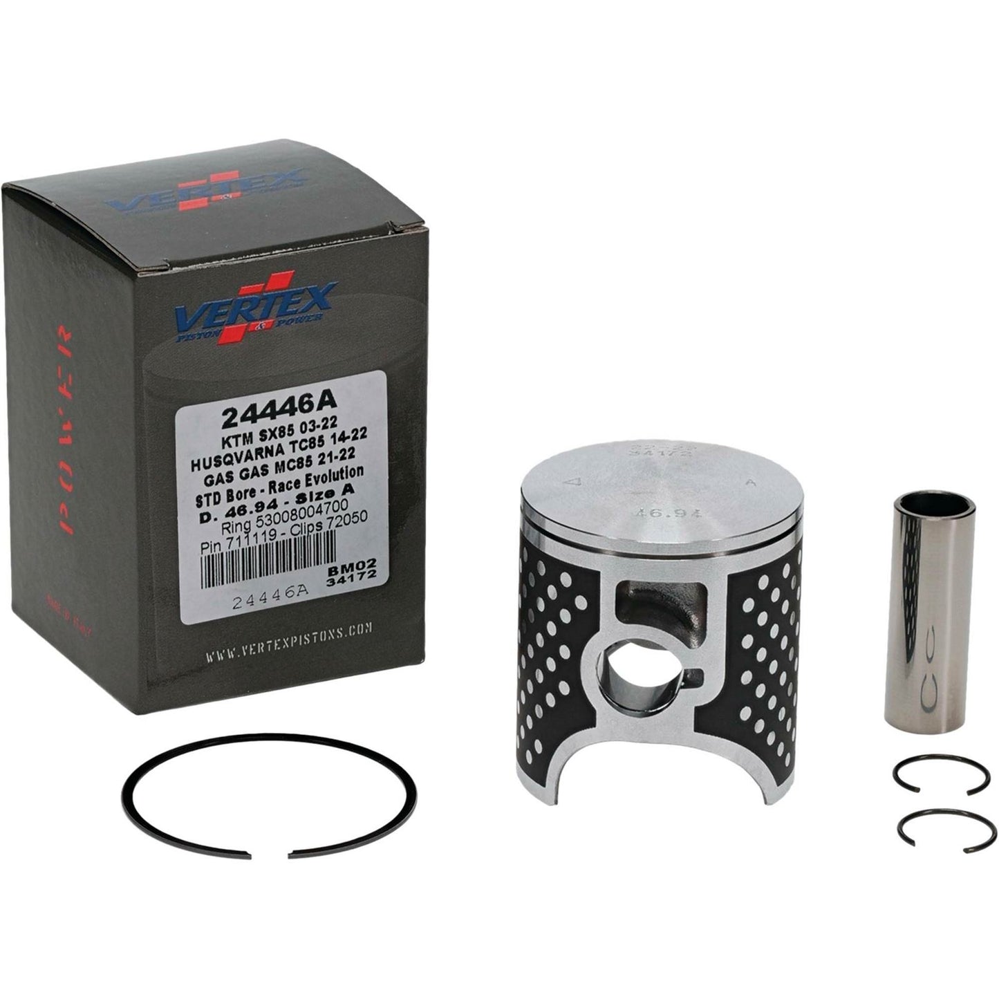 Vertex Piston Kit Race Evolution 46.94/STD for KTM/Husqvarna/Gas Gas 24446A_899769