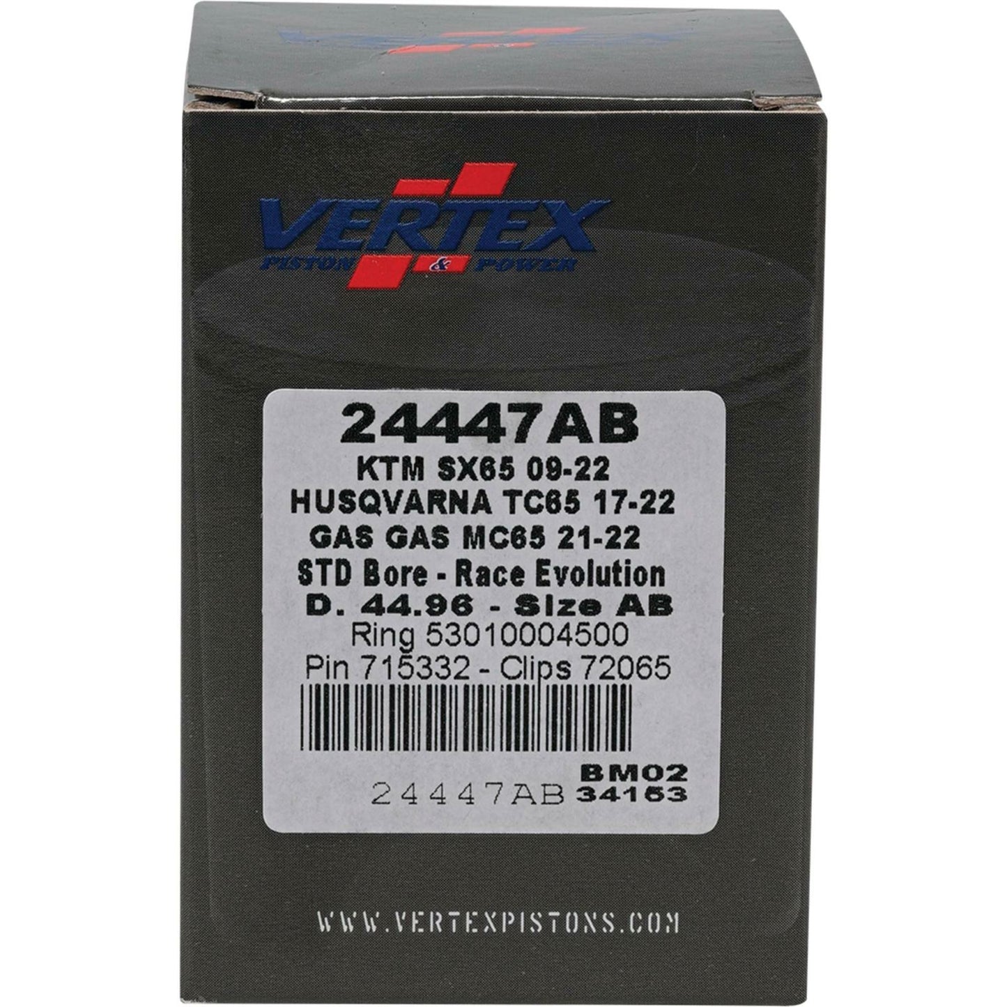 Vertex Piston Kit Race Evolution 44.96/STD for KTM/Husqvarna/Gas Gas 24447AB_899775
