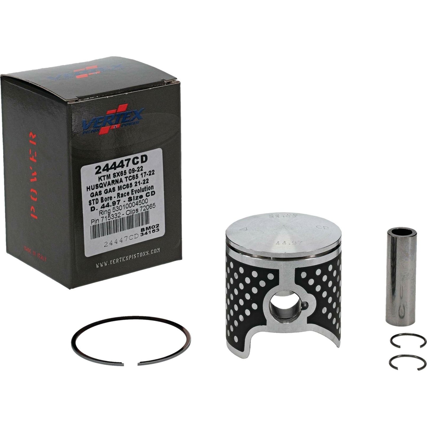 Vertex Piston Kit Race Evolution 44.97/STD for KTM/Husqvarna/Gas Gas 24447CD_899729