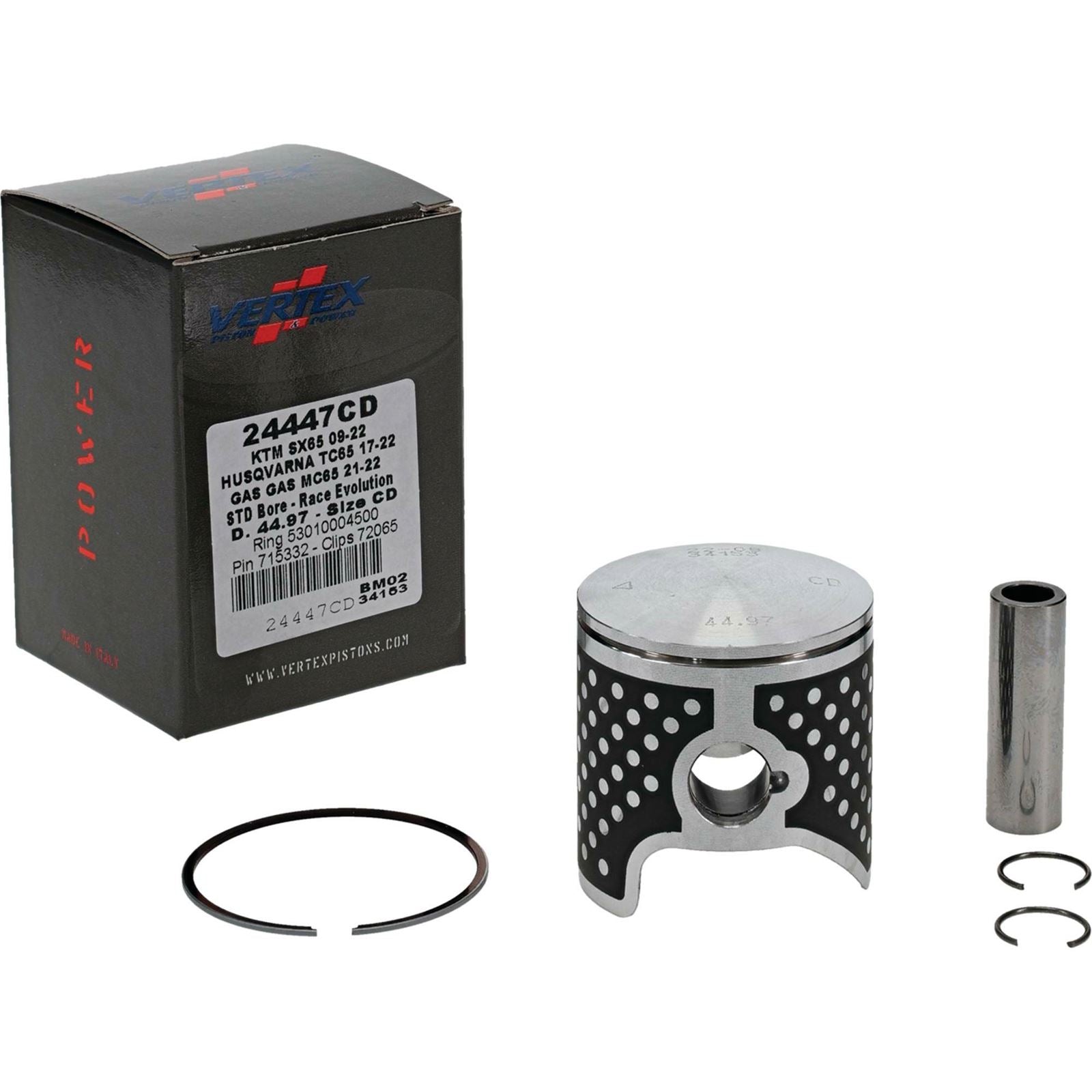 Vertex Piston Kit Race Evolution 44.97/STD for KTM/Husqvarna/Gas Gas 24447CD_899729