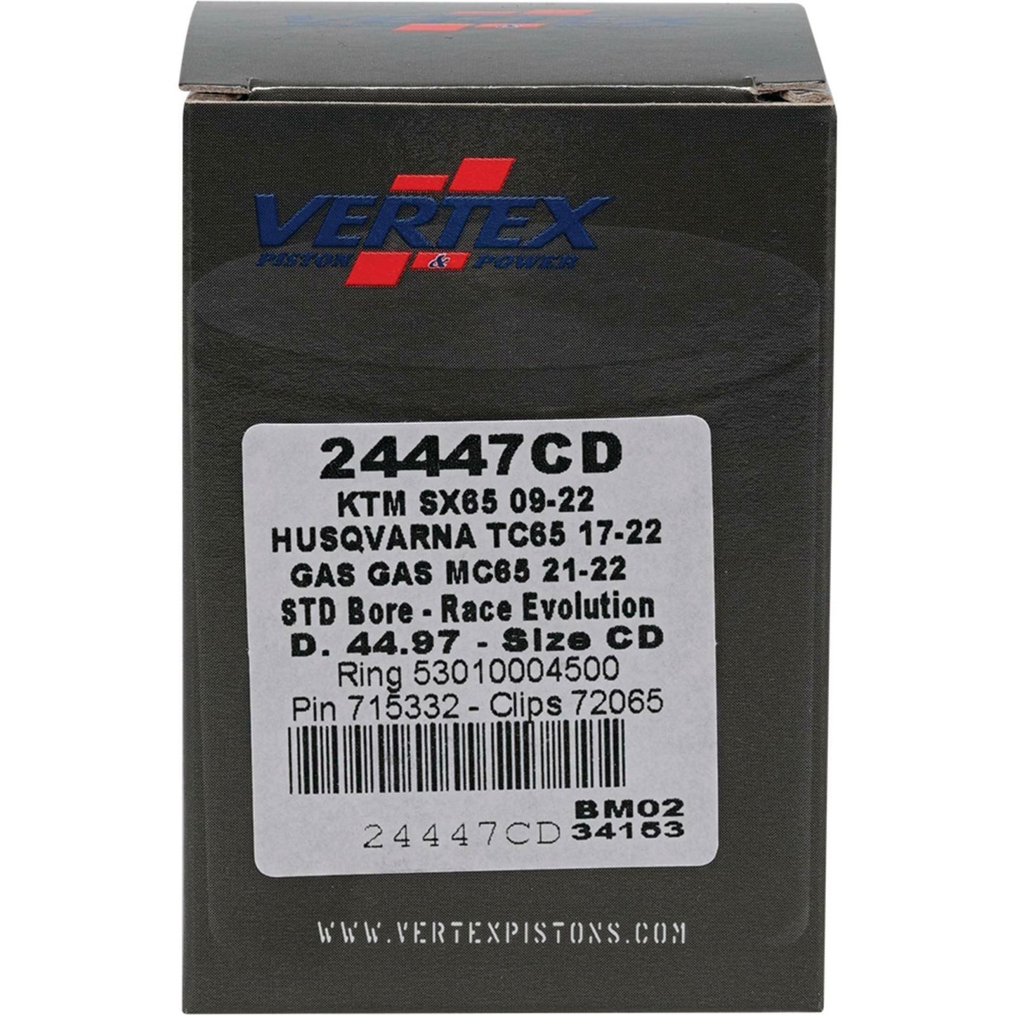 Vertex Piston Kit Race Evolution 44.97/STD for KTM/Husqvarna/Gas Gas 24447CD_899731