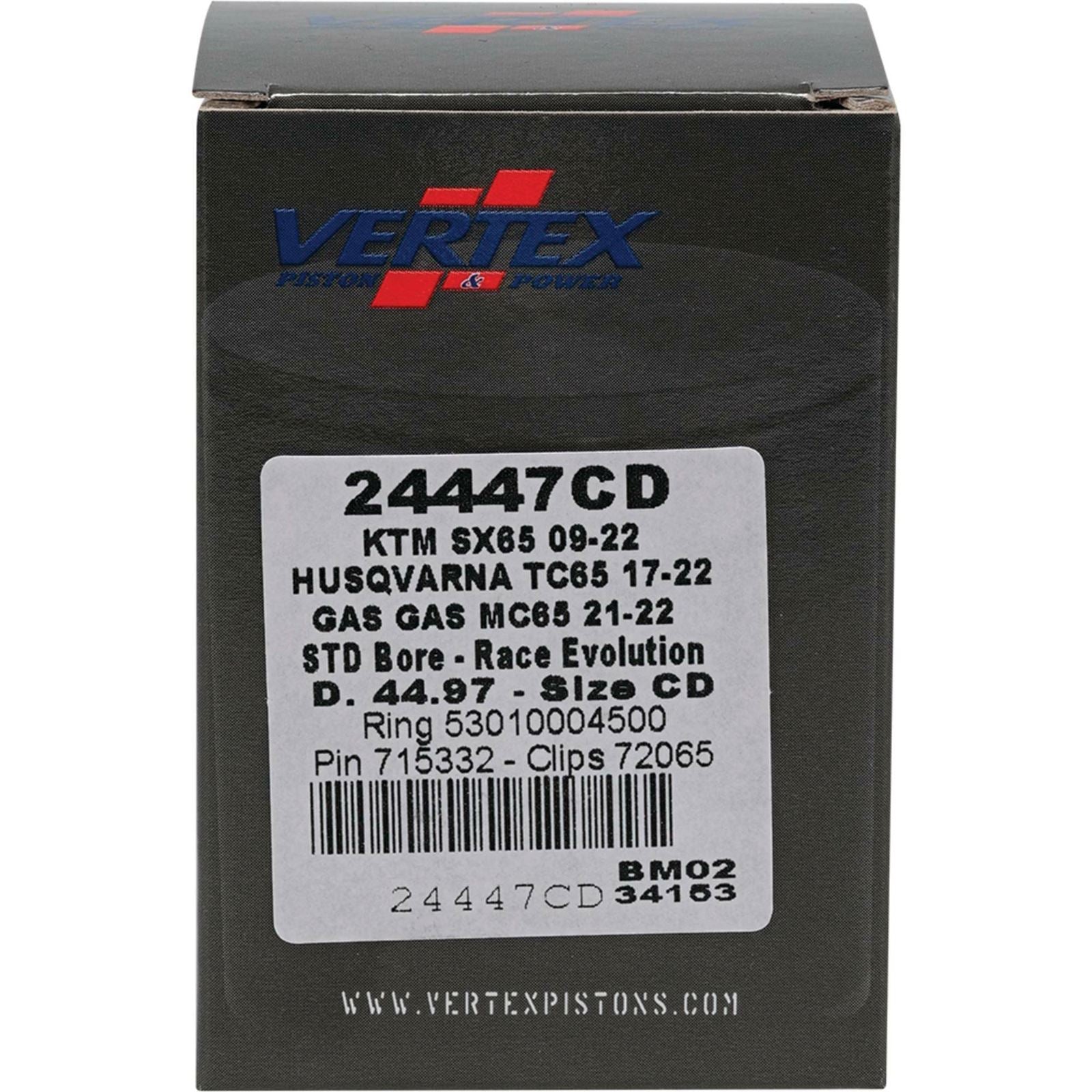 Vertex Piston Kit Race Evolution 44.97/STD for KTM/Husqvarna/Gas Gas 24447CD_899731