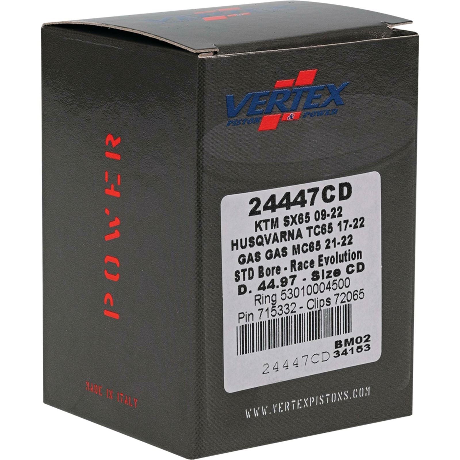 Vertex Piston Kit Race Evolution 44.97/STD for KTM/Husqvarna/Gas Gas 24447CD_899732